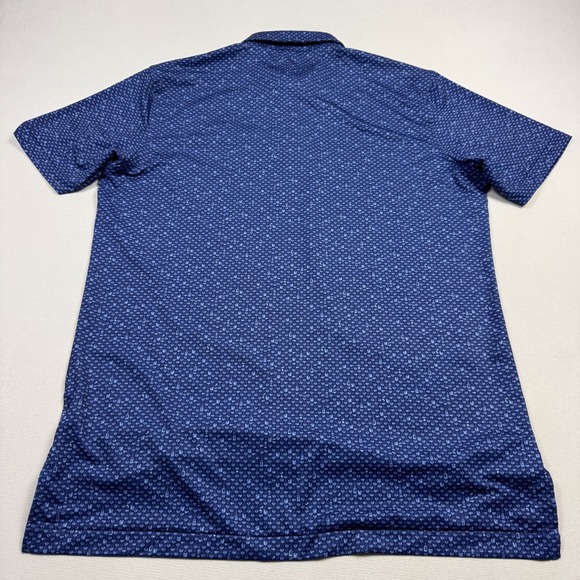 Peter Millar Summer Comfort Whisky Sour Cocktail Polo Golf Shirt Blue Men's Sz M - Picture 9 of 11